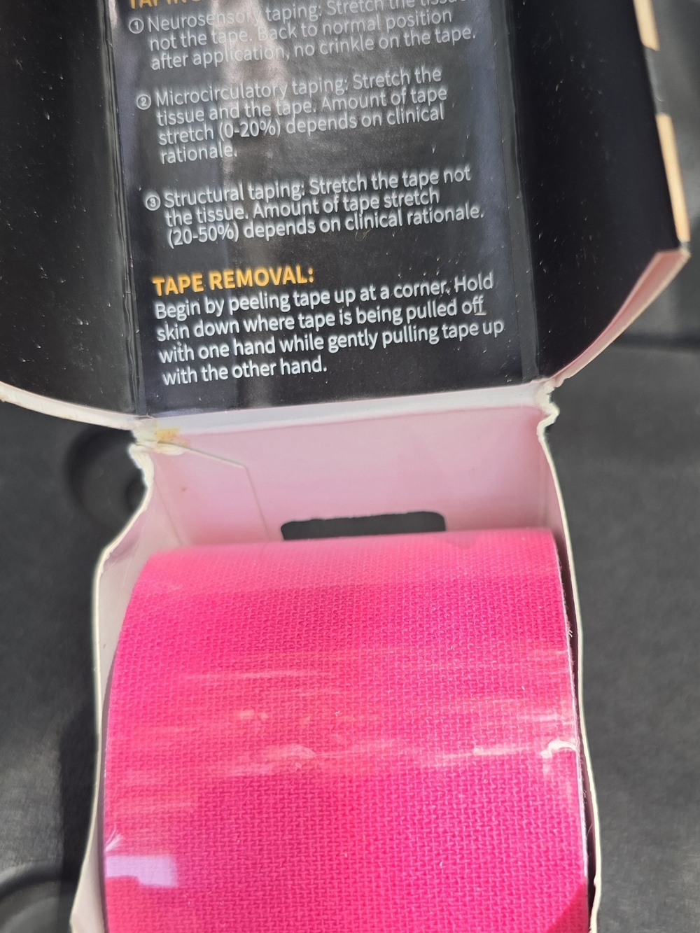 Bright Pink Kinesiology Tape for Athletic Support